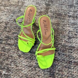 Wild Pair Lime Green Heels